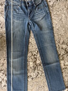 Armani Jeans Straight Leg Denim in Light Blue Wash
